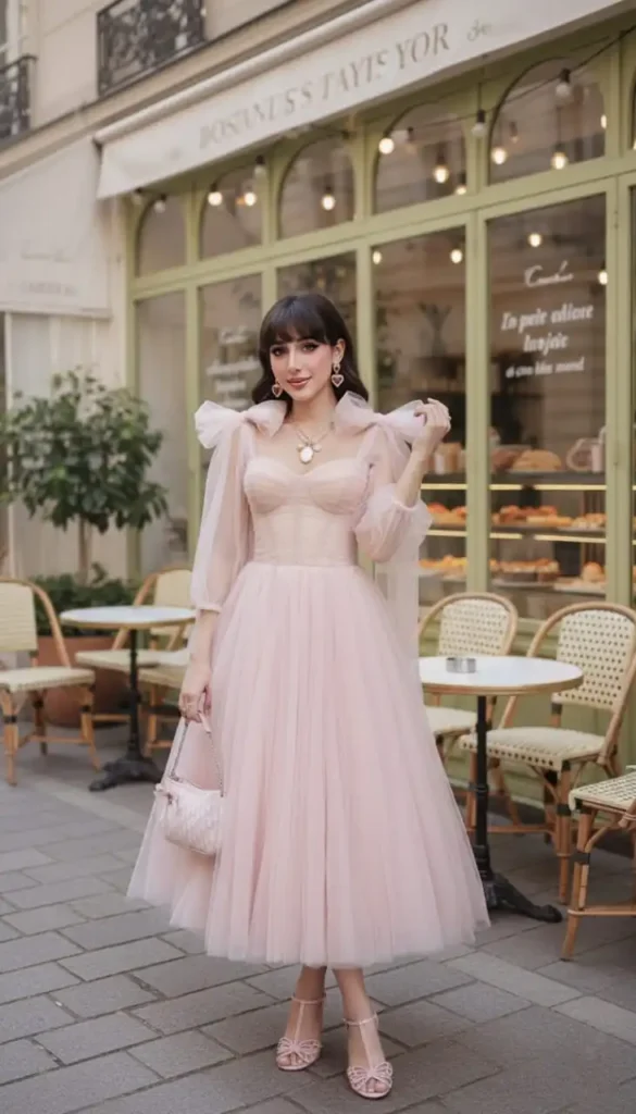 Tulle Midi Dress