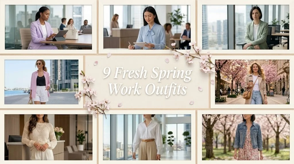 spring outfits for office featured image