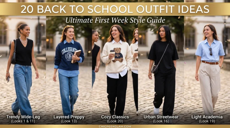 20 Back to School Outfit Ideas: Your Ultimate First Week Fashion Guide